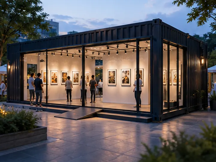 临时展厅集装箱空间图
